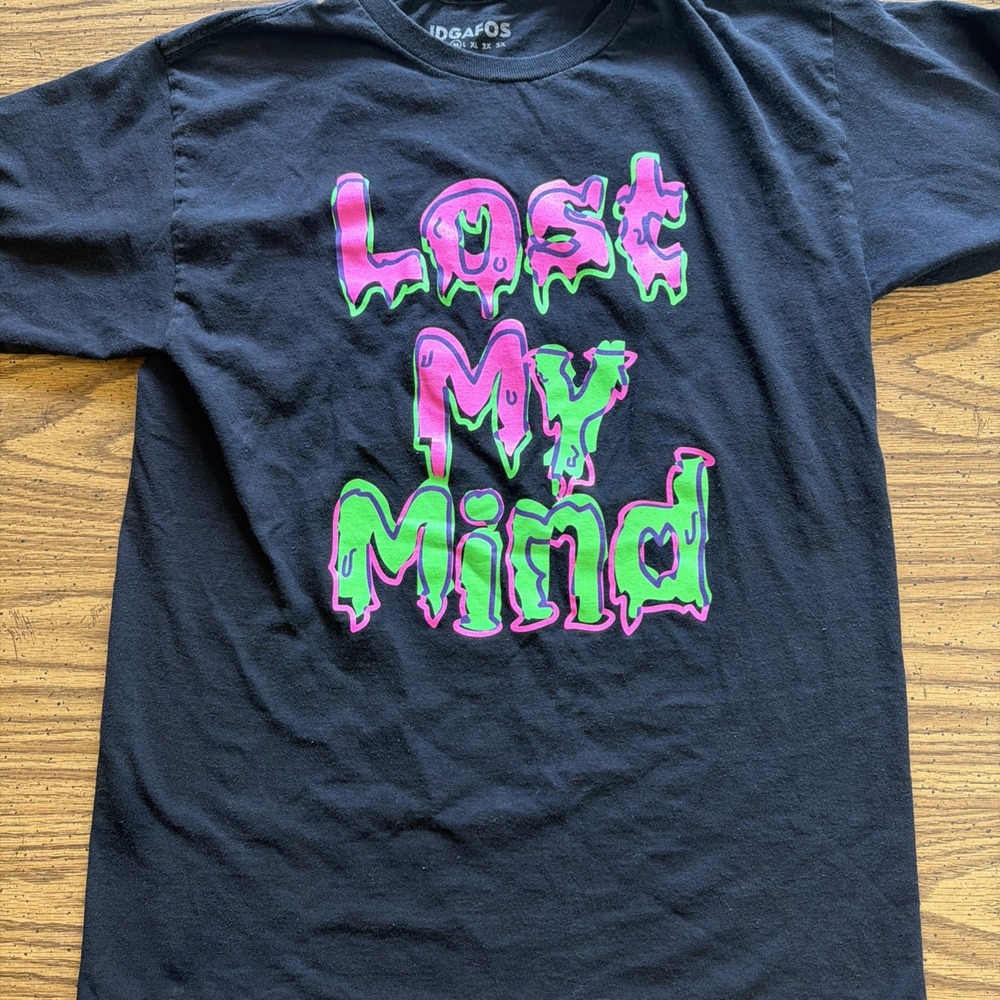 IDGAFOS Lost My Mind Graphic Tee Mens M Dillon Francis Alison Wonderland EDM